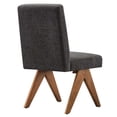 thumbnail image 4 of Modway Lyra Fabric Dining Room Side Chair - Set of 2 in Dark Gray Fabric, 4 of 10