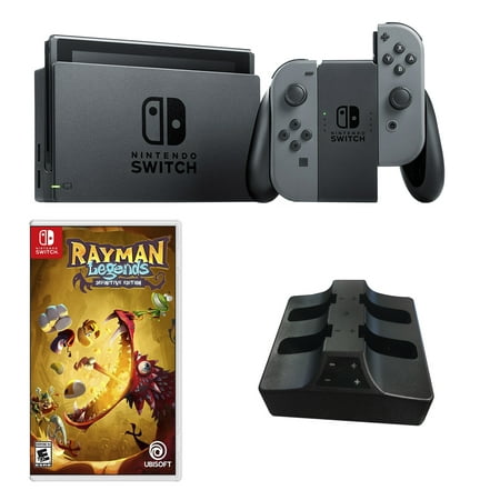 Nintendo Switch in Gray Rayman Legends with Dual r