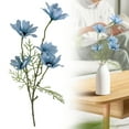 thumbnail image 2 of Valentine's Day Fake Flower Ornament,Artificial Sunflowers,Fake Flowers for Grave Bouquet,for Bridal Bouquets Wedding Centerpieces Decor Party Table Gravesites Fall Floral Home Decoration(Blue), 2 of 9