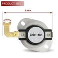 thumbnail image 4 of 2PCS 3977767 3399693 Hi Limit Thermostat Replaces for Whirlpool Kenmore Dryer, 4 of 5