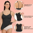 thumbnail image 4 of QRIC Compression Cami Shirts for Women Tummy Control Shaper Tank Top with Built in Removable Padded Bra Shapewear, 4 of 6
