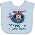 thumbnail image 3 of Inktastic Nonni Loves Me Baby Bear Boys Baby Bib, 3 of 4
