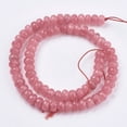 thumbnail image 2 of 10strands Natural White Jade Bead Strands Dyed Faceted Rondelle Salmon 8x5~6mm Hole: 1mm about 63~68pcs/strand 14.17~14.76 inch, 2 of 3