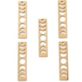 thumbnail image 2 of 201 Stainless Steel Pendants Laser Cut Moon Phase Bar Charm Golden 35x8x1mm Hole: 1.8mm, 2 of 4