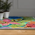 thumbnail image 7 of Secret Garden Floral II Washable Art Area Rug size 5'x8', 7 of 7