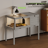 Visual Reference: Waleaf Wooden Tortoise House With Detachable Legs Large Tortoise