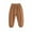 Brown, variant on WOLLED 1-8 Years Boys Girls Solid Color Casual Pants Kids Summer Soft Cotton Trousers Toddler Elastic Waist Lantern Jogger Pants Sun Screen Sweatpants for Girls