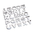 thumbnail image 3 of Kuntesetty 26 3D Stickers with English Letters for Cars, for Vehicle Body, Shiny Metal, for Silver, 3 of 10