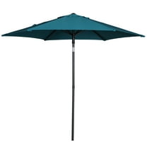 Mainstays 7.5 ft Solid Print Round Push Up Market Patio Umbrella