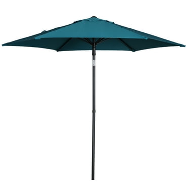 Mainstays 7.5 ft Solid Print Round Push Up Market Patio Umbrella