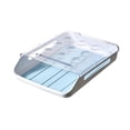 thumbnail image 1 of Kearding Caja de huevos rodante automática Gran capacidad de almacenamiento Contenedor de huevos de cocina Cajón de huevos anti-rotura Organizador de Organizadores de utensilios de cocina Azul Kearding HA026958-02, 1 of 6