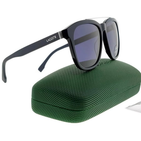 Lacoste L822S-424-55 Square Men’s Blue Frame Grey Lens Genuine Sunglasses