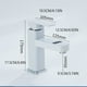 thumbnail image 4 of Inteprter Grifo Digital para lavabo, grifo de temperatura del agua, válvula mezcladora inteligente, accesorios para grifos para el baño del hogar Accesorios de baño Oro negro alto Inteprter HA068170-04, 4 of 6
