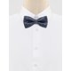 thumbnail image 2 of CORBATA DE LUCES PARA HOMBRES con lunares preatados para bodas y negocios en azul marino y rosa, 2 of 5