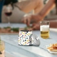 thumbnail image 5 of Yayeee Ashtray with Lid for Cigarette Smokeless Stainless Steel Home Ash Holder, White Minimalist Triangles, 5 of 7