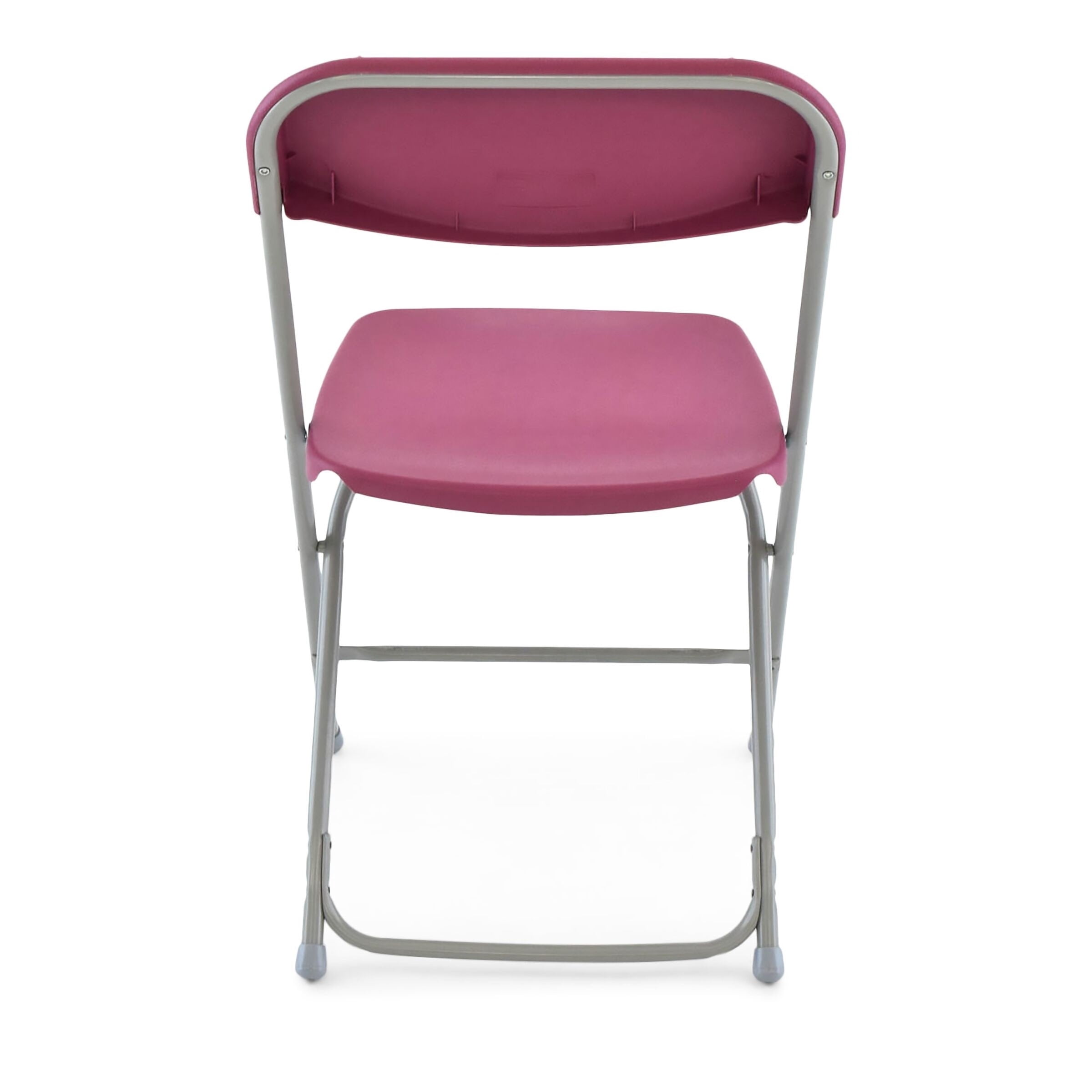 TitanPRO Plastic Folding Chair - Burgundy - 10 Pack