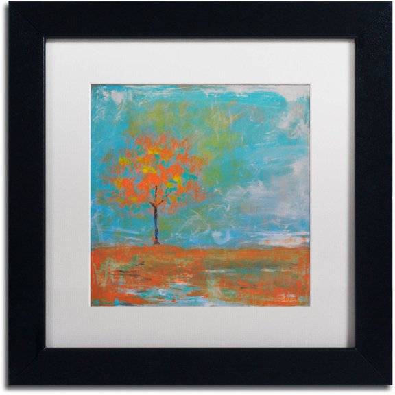 Trademark Fine Art "Autumn" Canvas Art by Nicole Dietz White Matte, Black Frame