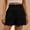 Black, variant on Babcutegg Womens Shorts Elastic Waist Side Pockets Vintage Style Clothes for Women Beige L