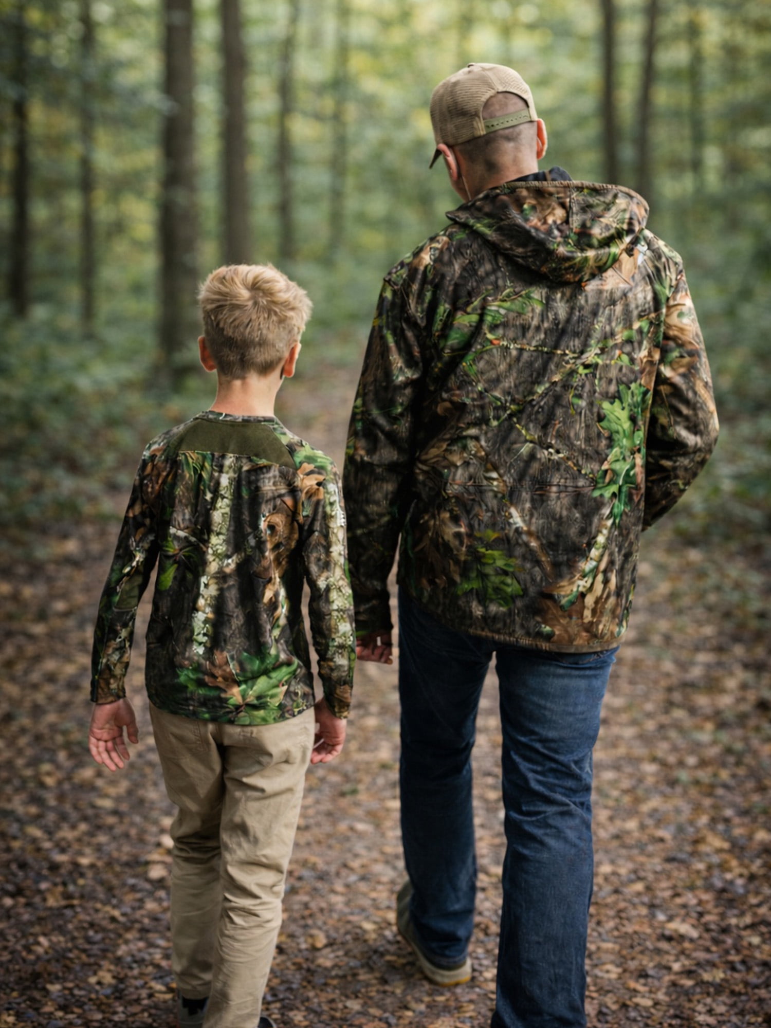 Mossy Oak Men's Long Sleeve Half-Zip Turkey Hunting Performance Camo Hoodie Pullover, Sizes S-3XL