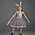 thumbnail image 4 of MuXiKeJi Clothes Easter Dresses for Kids Girls Happy Easter Easter Print Flutter Sleeve Loose Cozy Birthday Party Dresses Sundress Summer Dresses for Girl, 4 of 9