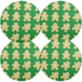 thumbnail image 2 of GZHJMY Christmas Gingerbread Man Round Placemats Set of 6, Non-Slip PVC Table Mats Washable Heat Resistant Place Mats for Kitchen Dining Table Christmas Home Decor, 15.4 Inch Table Mat, 2 of 7