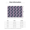 thumbnail image 5 of Naloa Flowers Flannel Blankets - Thick and Warm Blanket for Winter, Soft Fuzzy Plush King Blanket for All Seasons50"x40", 5 of 6