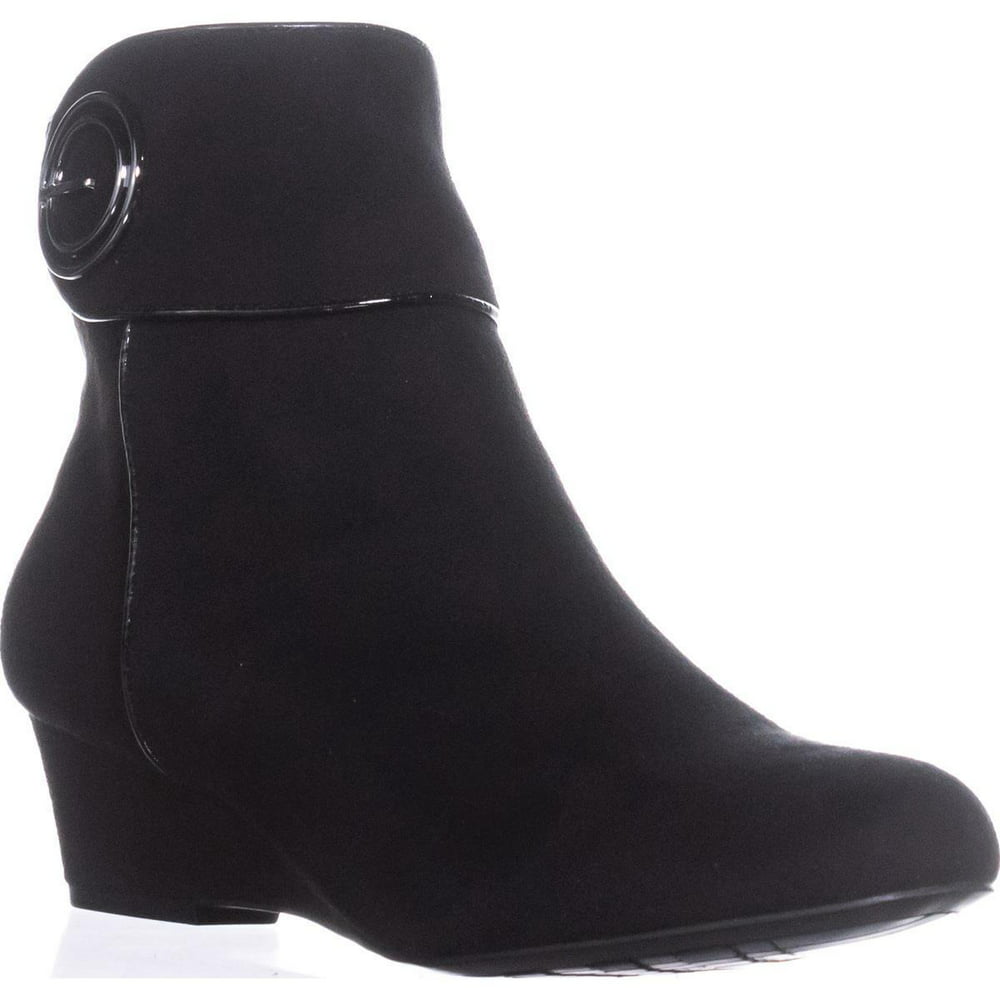 Impo - Womens Impo Goya Wedge Ankle Boots, Black - Walmart.com ...