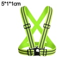thumbnail image 2 of Chaleco de seguridad reflectante de alta visibilidad de 2 piezas | Ligero, ajustable y elástico | para correr, andar en bicicleta, trabajadores de la construcción, 2 of 5