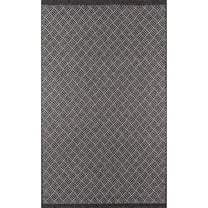 Momeni Como Polypropylene Machine Made Charcoal Indoor Outdoor Rug 7'10" X 10'10"