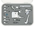 thumbnail image 1 of Zootealy 15pcs Professional Sewing Machine Presser Walking Feet Kit Compatible Set for Low Shank Sewing Machine(For Brother/Babylock/New Home/Singer/Pfaff/Janome/Kenmore etc.), 1 of 8