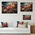 thumbnail image 4 of Designart "Morning Glory Colorful Morning Serenade II" Floral Print on Natural Pine Wood, 4 of 5