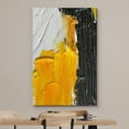 thumbnail image 3 of wall26 Canvas Print Wall Art Yellow, Black, White Paint Landscape Abstract Shapes Illustrations Modern Art Decorative Minimal Multicolor Relax/Calm Zen for Living Room, Bedroom, Office - 24x36 inches, 3 of 5