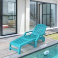 thumbnail image 4 of Gymax Set of 2 Patio Adjustable Chaise Lounge Chair Folding Sun Lounger Recliner Turquoise, 4 of 10