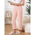 thumbnail image 2 of DARING DIVA Women's Fleece Fuzzy Elastic Waistband Lounge Pants XS Pink, 2 of 6