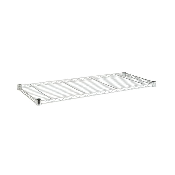 HSS Steel Extra Wire Shelf 14"x36", Fits 1" Pole Diameter, Chrome, Capacity 350 lbs