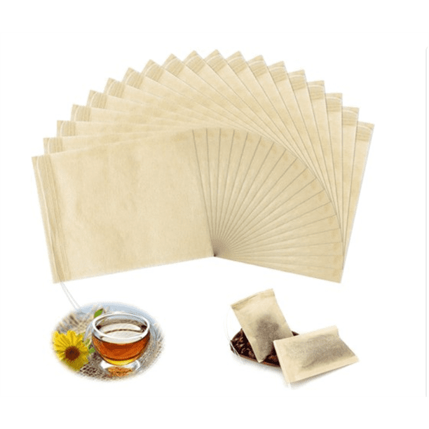 300 Pieces Tea Filter Bags Disposable Empty Tea Bags with Drawstring ...