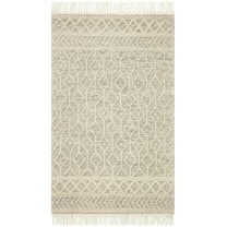 Loloi II Noelle Ivory / Black Geometric Area Rug 2'-0" x 5'-0"