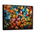 thumbnail image 2 of Designart "Wilderness Collage Of Abstract Leaves I" Leaves Floater Framed Wall Art Living Room, 2 of 5