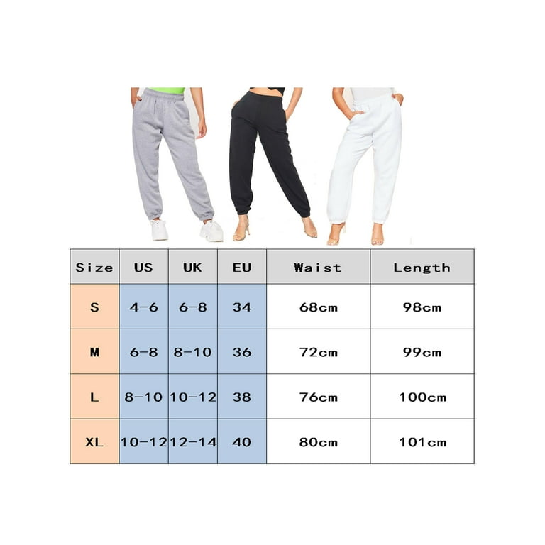 Women Breathable Closed Bottom Sweatpants with Pockets High Waist Workout Jogger  Pants Casual Trousers 