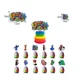thumbnail image 1 of Serie Rainbow Friends, pancarta desechable para fiesta, adorno para tarta, bandera colgante, globos estilo Rainbow Friends, decoración para tarta de cumpleaños, 1 of 3
