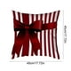 thumbnail image 3 of Hogar y cocina, Decoración del hogar, Decoración navideña, Funda de almohada con lazo de rayas rojas navideñas, Funda de cojín para sofá, Funda de almohada de lino, 3 of 6