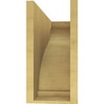 thumbnail image 4 of 7"W x 21"D x 14"H Classic Helena Rough Cedar Woodgrain TimberThane Corbel, Primed Tan, 4 of 6