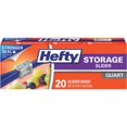 thumbnail image 1 of Bolsas de almacenamiento Hefty Zip 1L, paquete de 20, 1 of 1