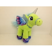 Green Unicorn with Wings Soft Stuffed Plush Animal Toy - 8"