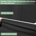 thumbnail image 4 of STARTWO Furniture Cover Set of 4,Simple Design,Easy to Set up,400D Waterproof Oxford,420D PU Coated Fabric (Black), 4 of 7
