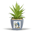 thumbnail image 1 of Pot de Fleurs Ananas Faux Aquarelle Chat à Trois Yeux Mini Décor, 1 of 3