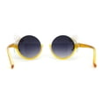 thumbnail image 2 of Kid Size Girls Rainbow Unicorn Pin Round Circle Lens Sunglasses Clear Yellow Smoke, 2 of 4