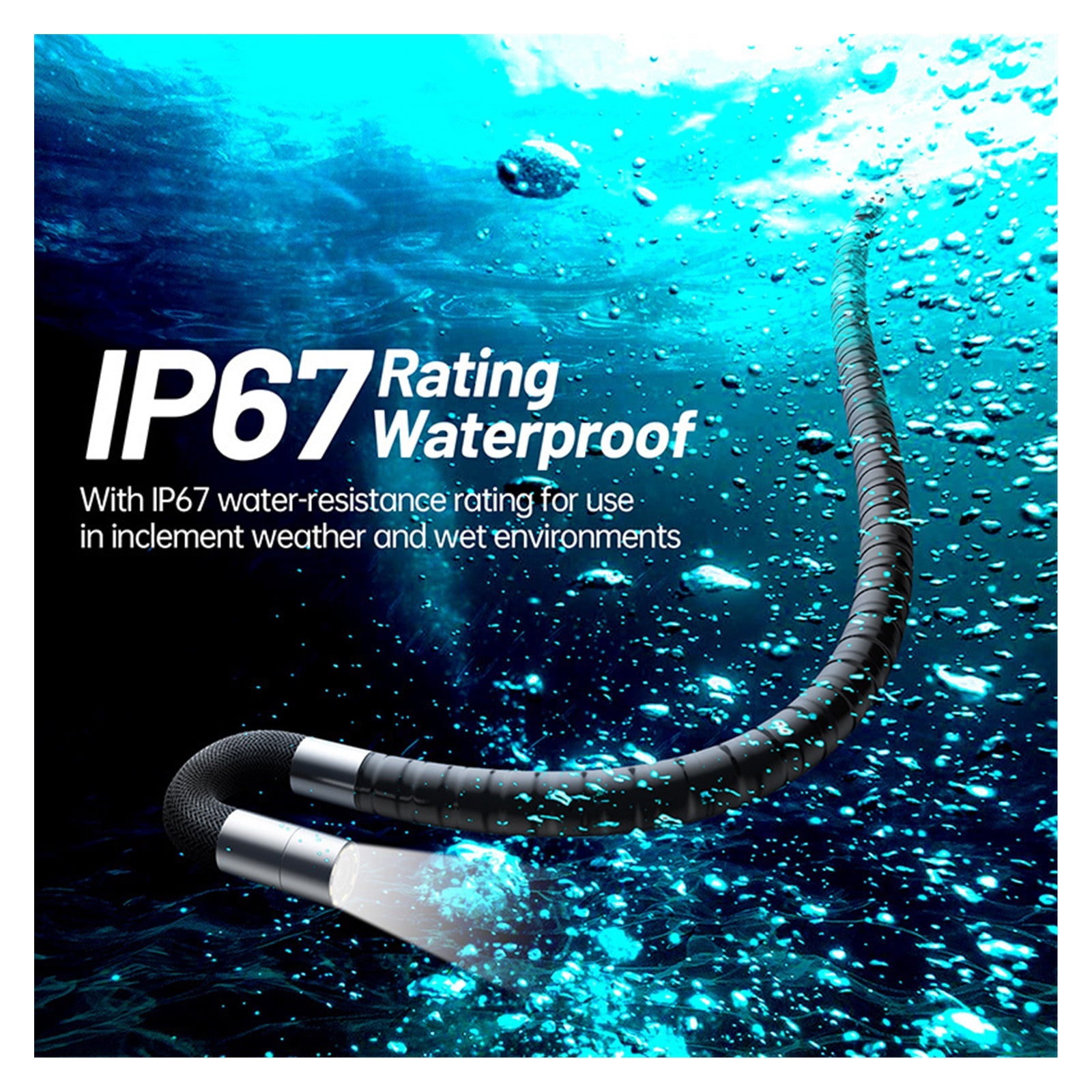 8.5MM Articulating Borescope, 5 Inches IPS 180 Degree Steering Endoscope Video Inspection Camera For Aircraft Mechanics for Measurement