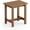 Brown-oil Printed, variant on Outdoor Side Table, HDPS Small Outdoor Adirondack Side Tables, Outside End Table for Patio, Porch, Deck, Pool, Weather Resistant/Easy Maintenance