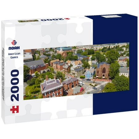 Noah Jigsaw Puzzle Salem historic city center including Salem Witch Museum and Andrew Safford House in city of Salem, Massachusetts MA panorama 2000 pieces